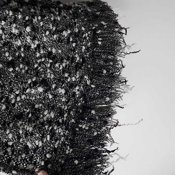 Pennyblack Boho Boucle Melange Fringe Knit Open Long Cardigan - Picture 2 of 9